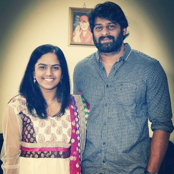 Prabhas with Lady Fans Photos