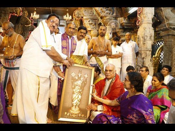 Raghavendra rao Photos At Tirumala