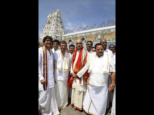 Raghavendra rao Photos At Tirumala