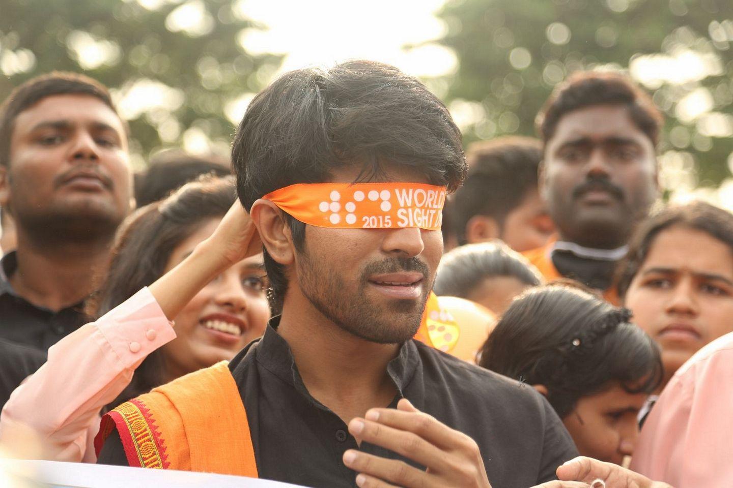 Ram Charan Latest Stills at World Sight Day Walk