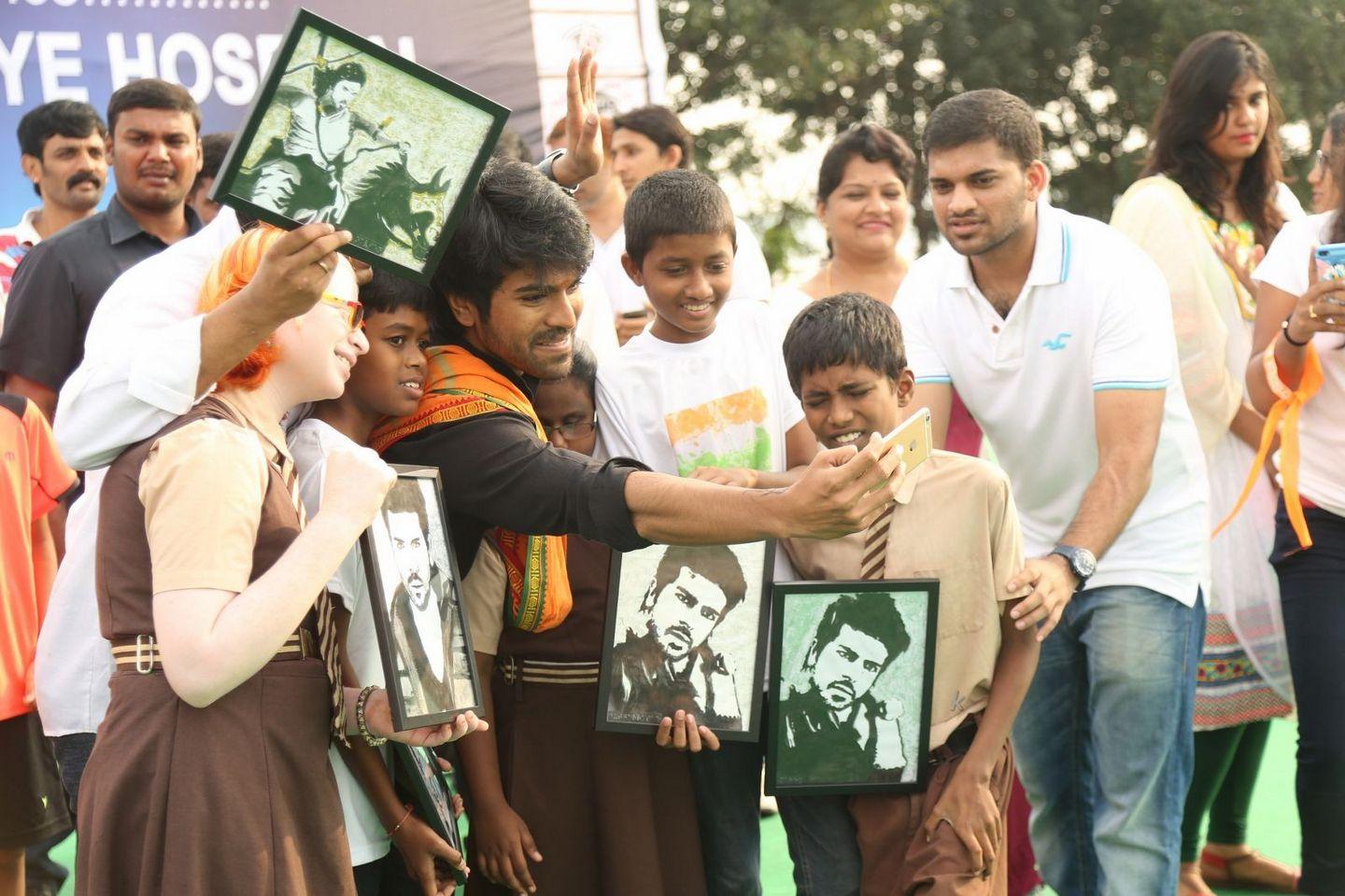 Ram Charan Latest Stills at World Sight Day Walk