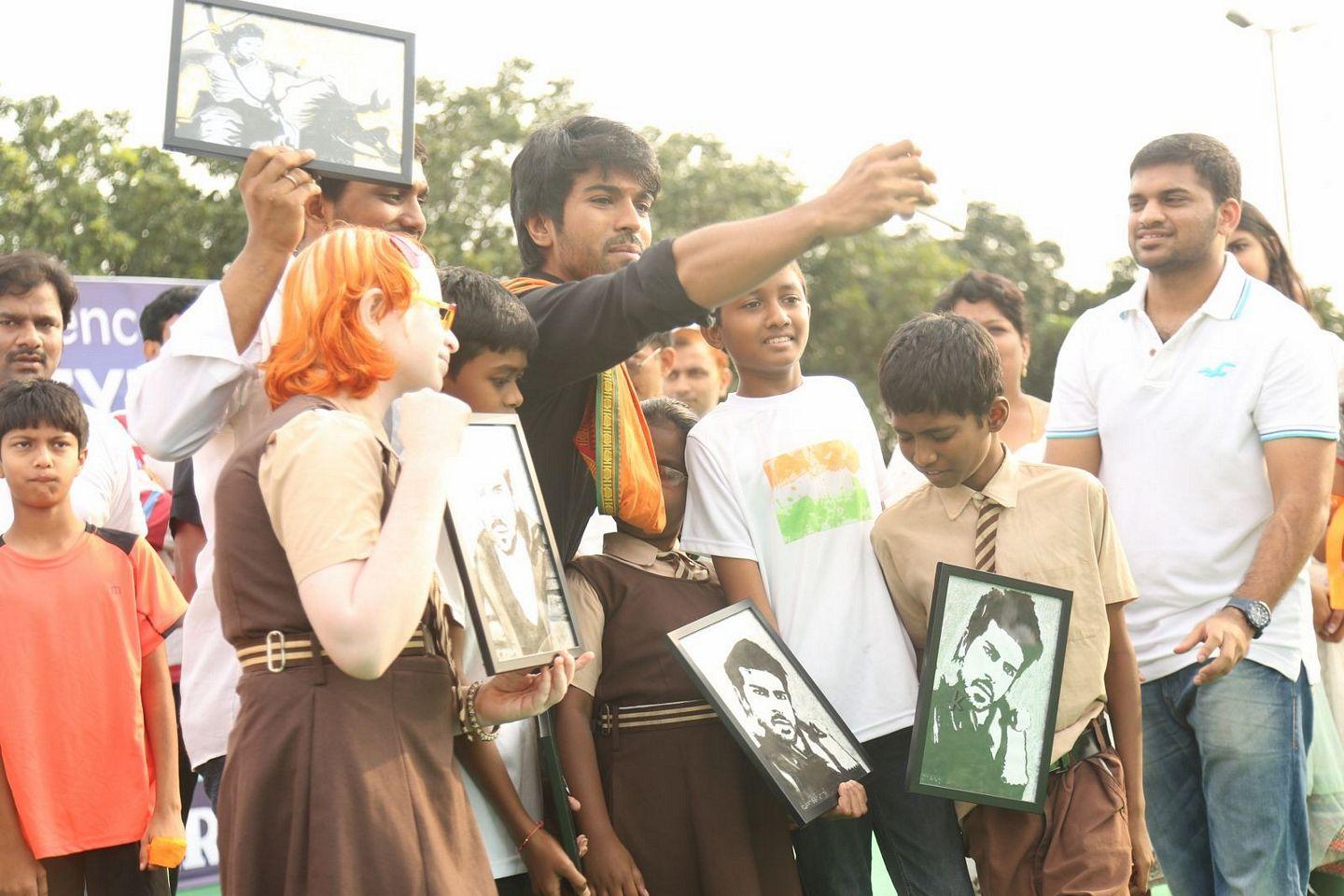 Ram Charan Latest Stills at World Sight Day Walk