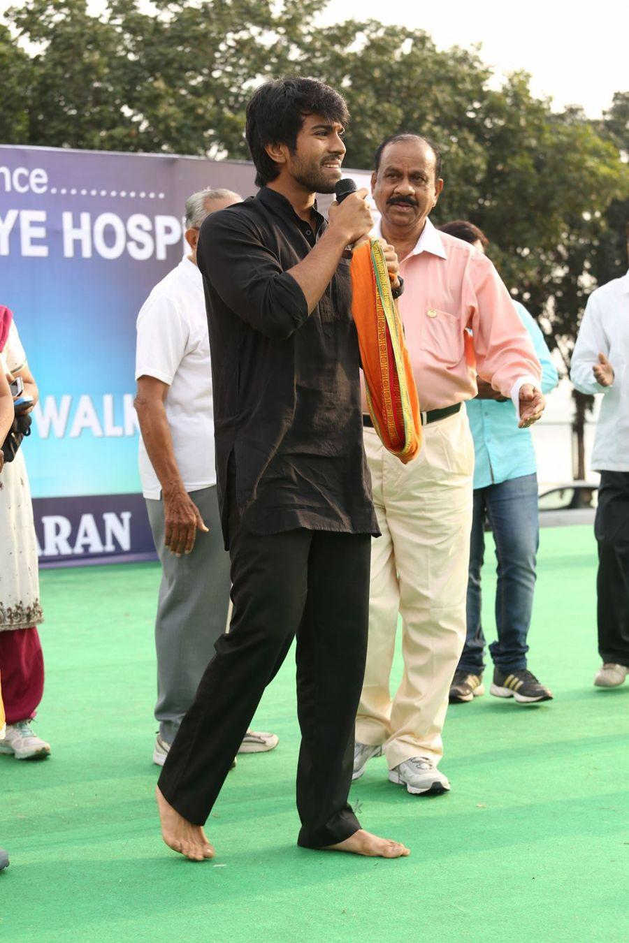 Ram Charan Latest Stills at World Sight Day Walk