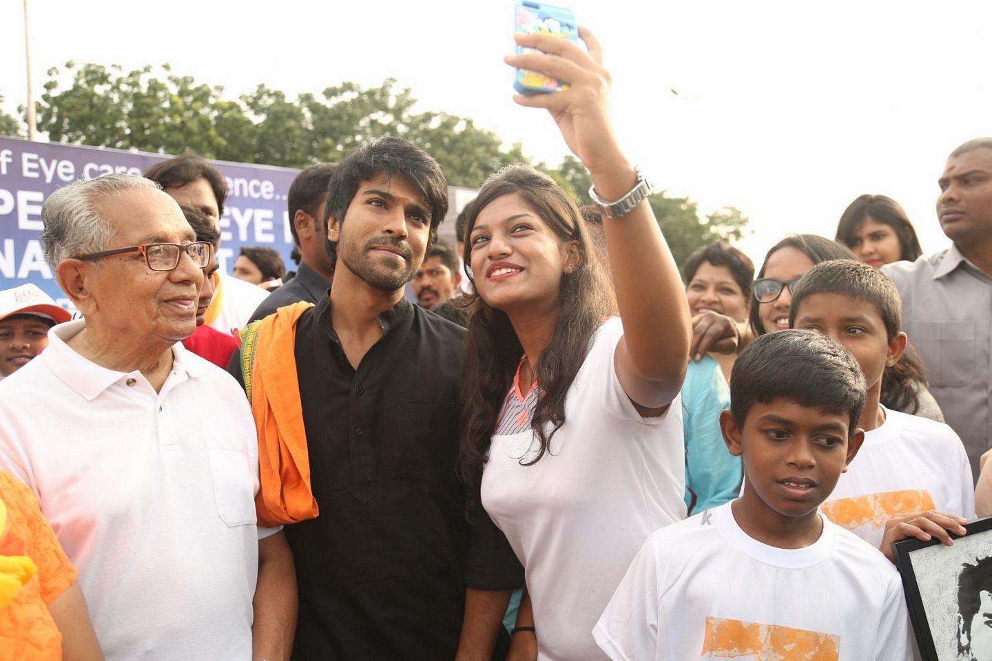 Ram Charan Latest Stills at World Sight Day Walk