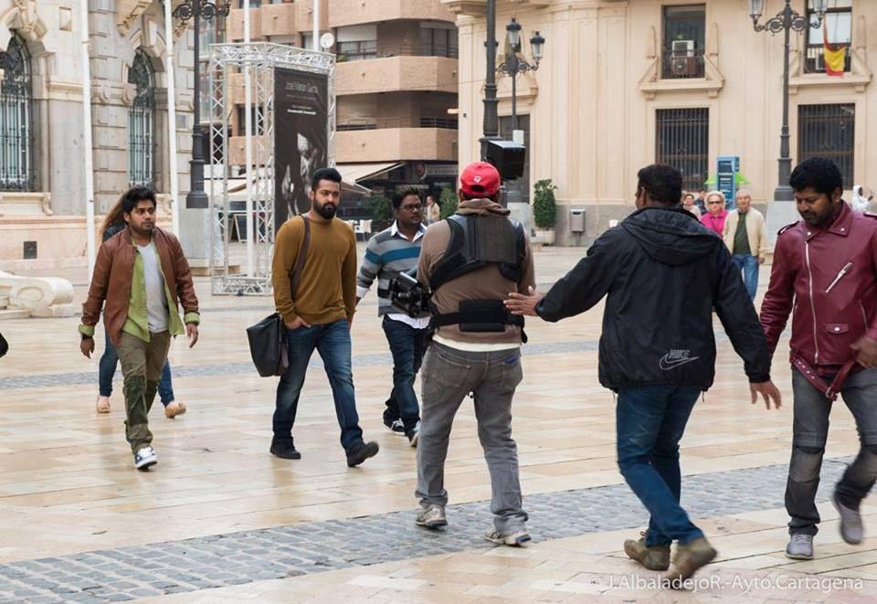 Rare photos of Jr NTR nannaku prematho shooting spot