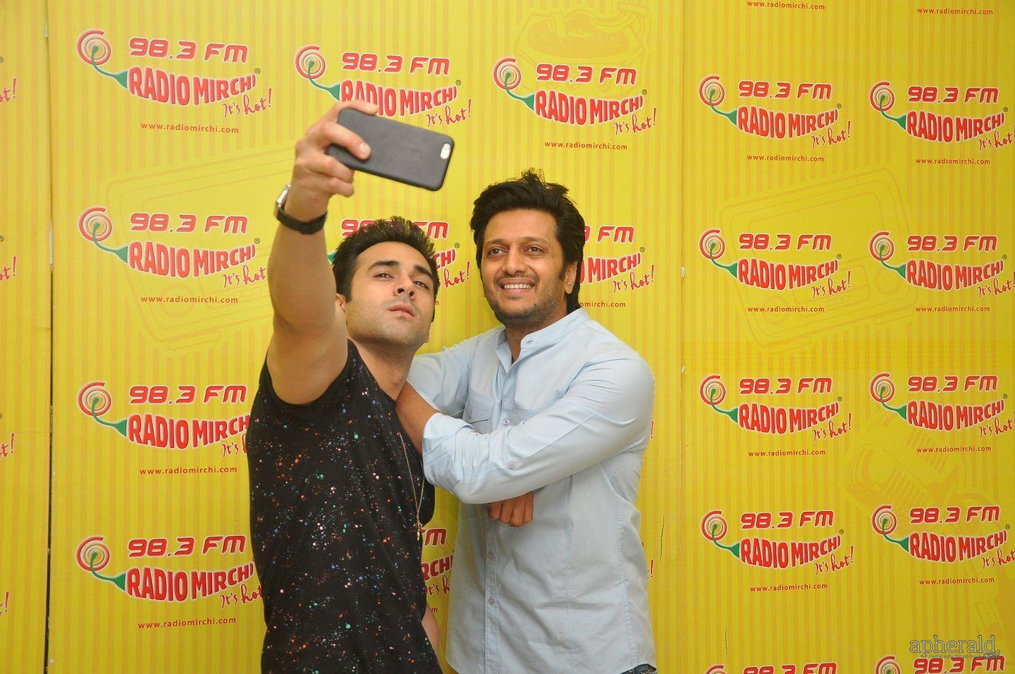 Ritesh Deshmukh and Pulkit Samrat At  Radio Mirchi