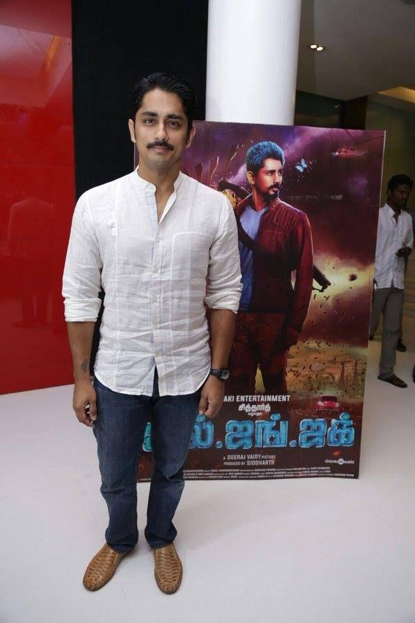 Siddharth At JillJungjuk Press Meet