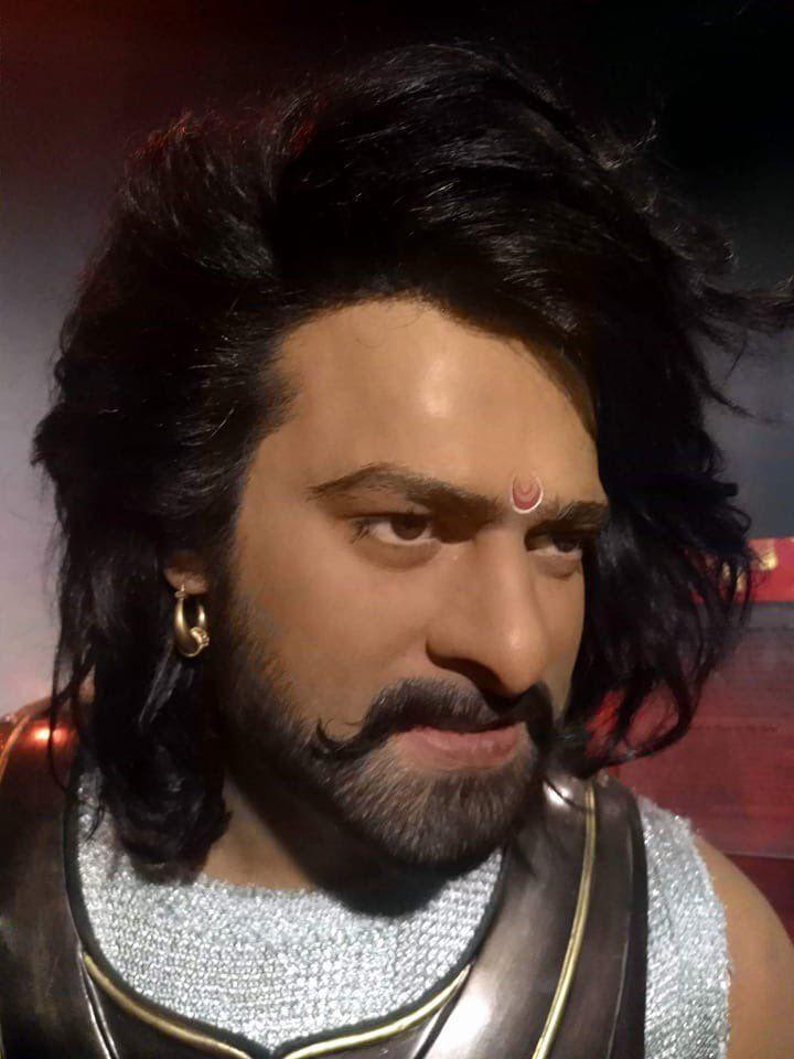 Wax statue of YoungRebelStar Prabhas as Baahubali