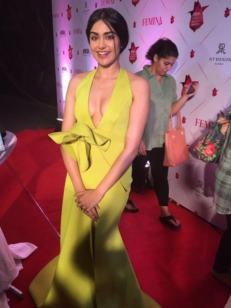 Actress Adah Sharma Hot Stills at Femina Beauty Awards 2017