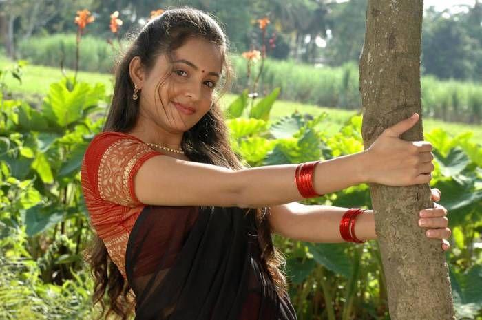 Actress Bhama Stills In Black Half Saree