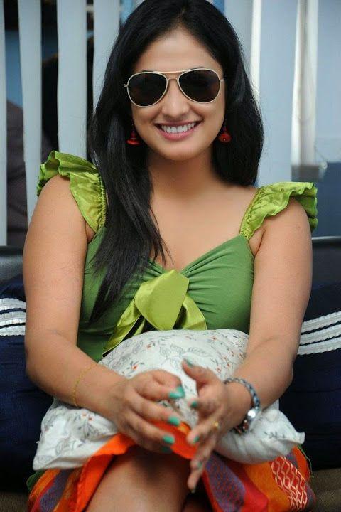 Actress Hari Prriya Latest Photoshoot Stills in Green Top