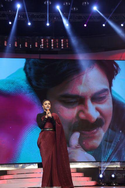 Actress Keerthy Suresh Stills at Agnyaathavaasi Audio Launch