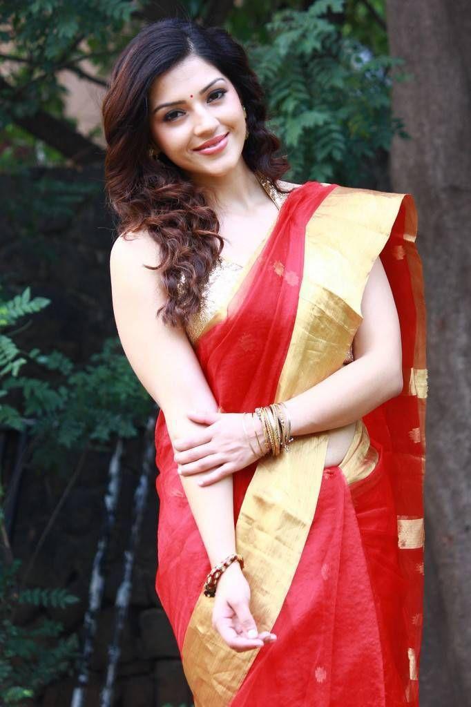 Actress Mehreen Kaur Latest 2017 Saree's Photo Stills