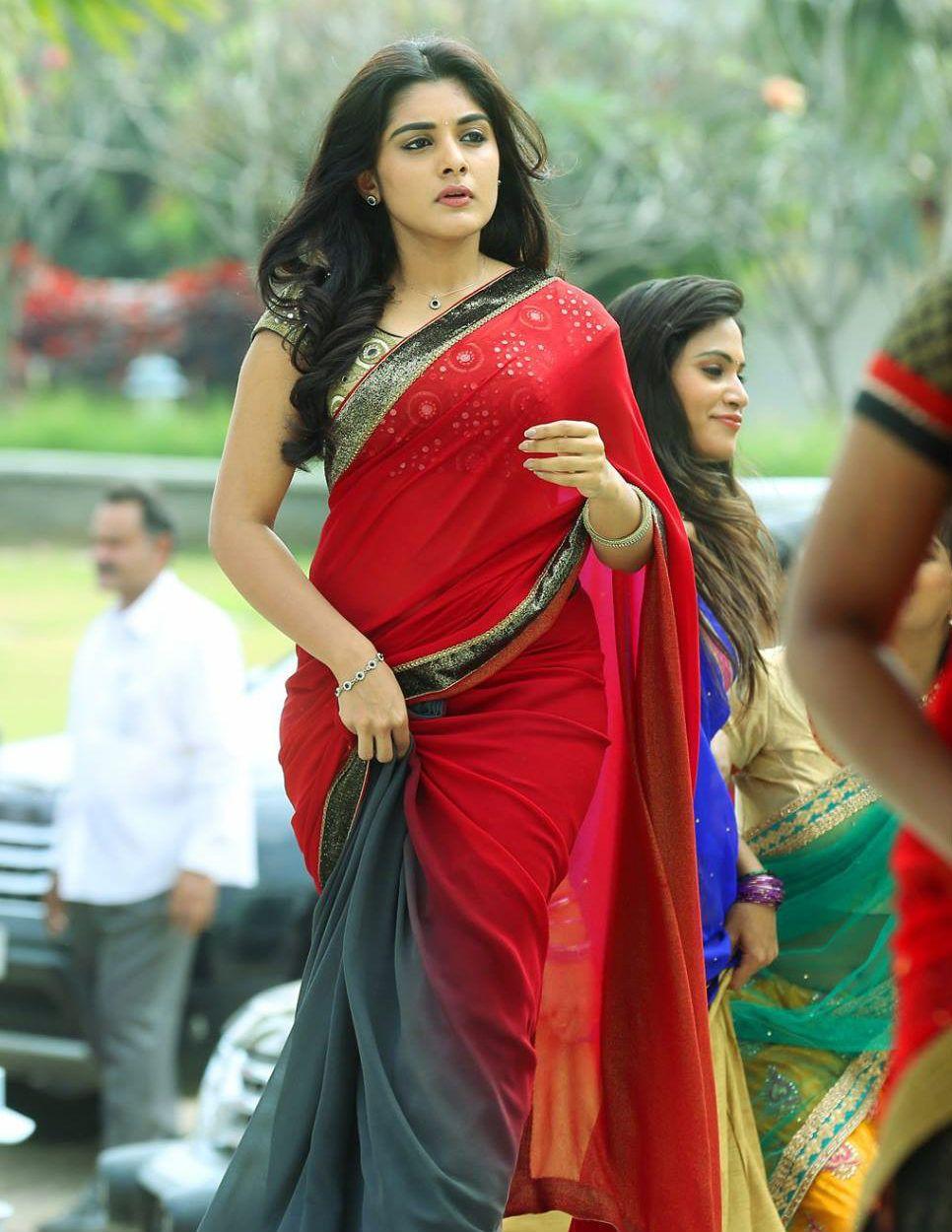 Actress Nivetha Thomas Latest Saree Photo Stills