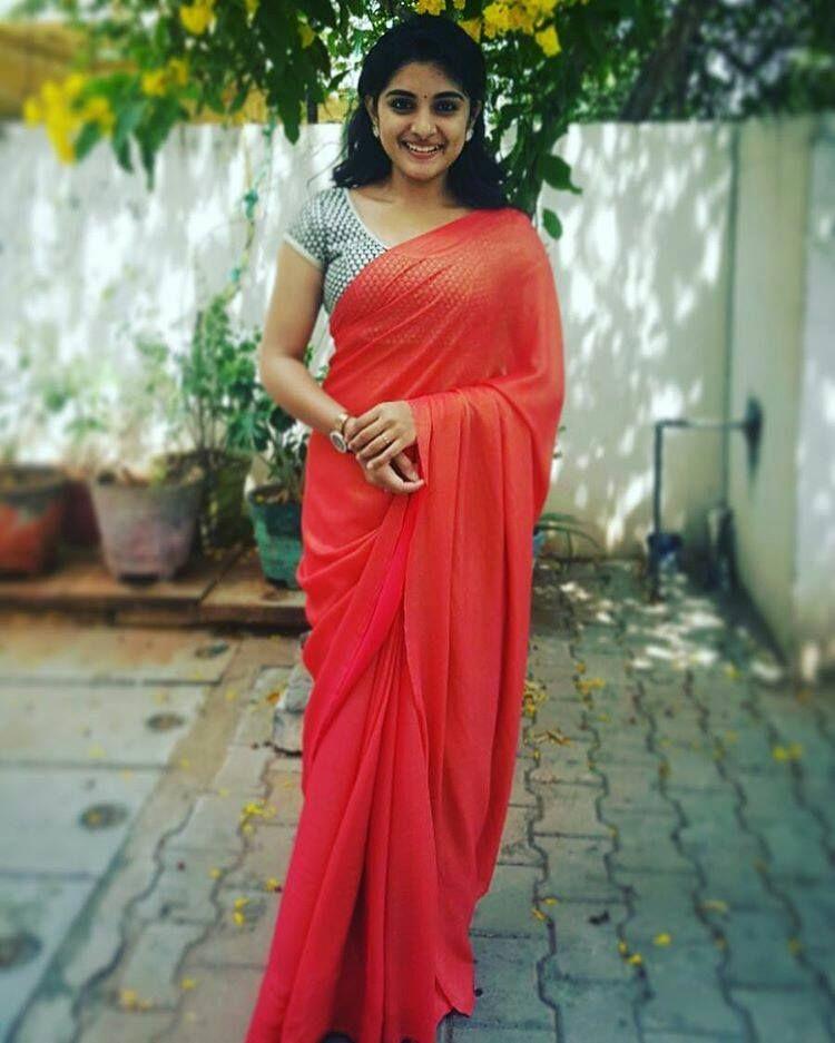 Actress Nivetha Thomas Latest Saree Photo Stills