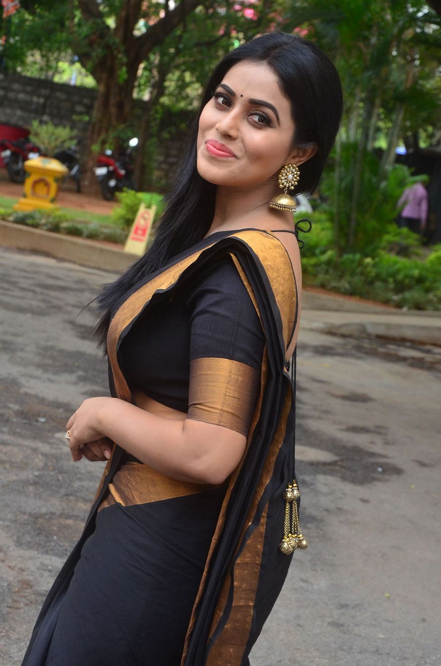 Actress Poorna New Saree Stills