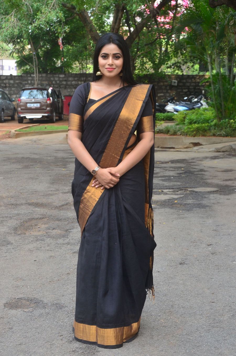 Actress Poorna New Saree Stills