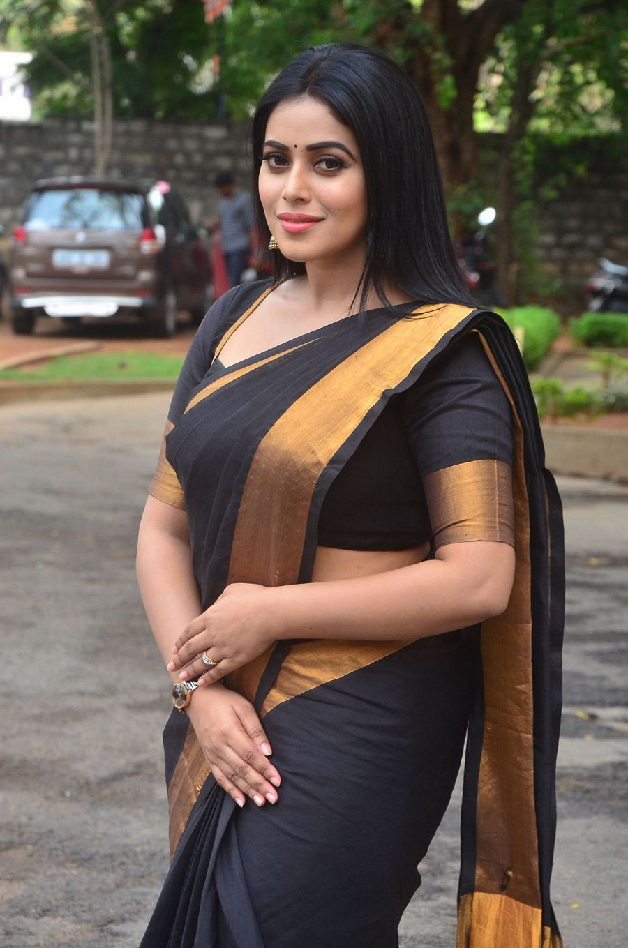 Actress Poorna New Saree Stills