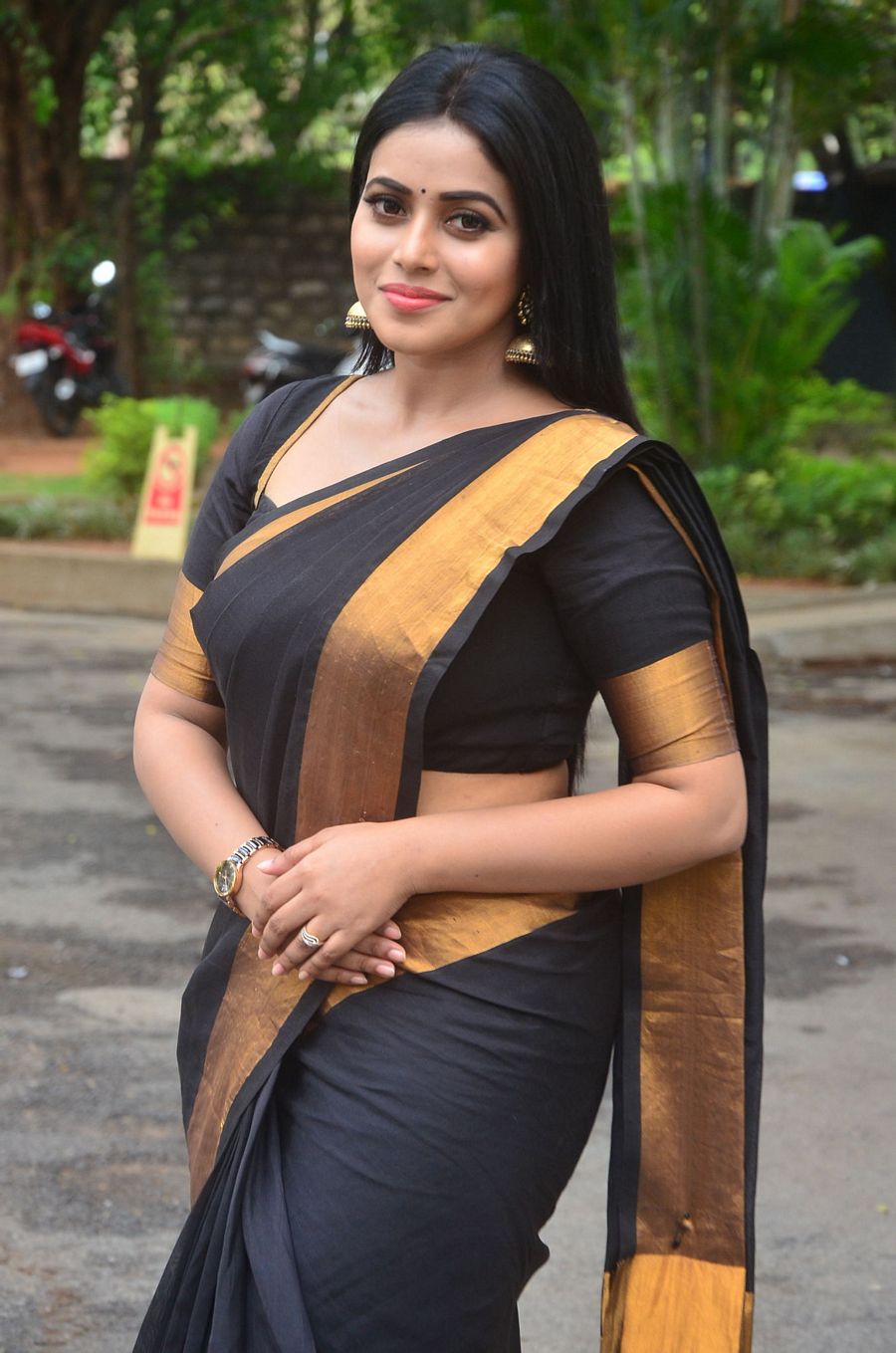 Actress Poorna New Saree Stills