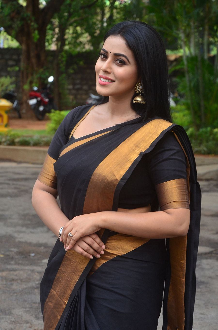 Actress Poorna New Saree Stills