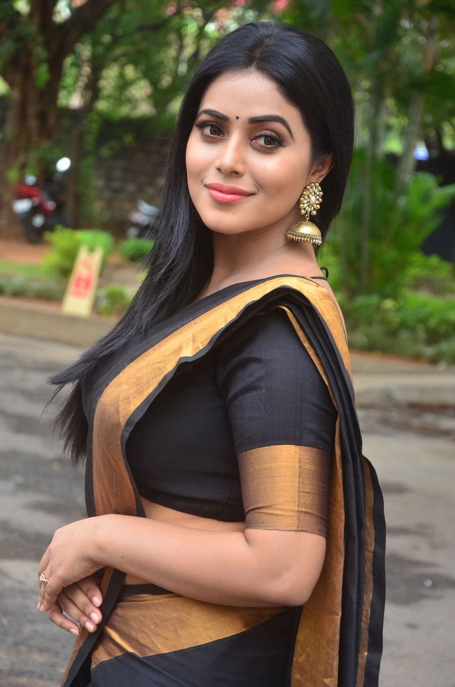 Actress Poorna New Saree Stills