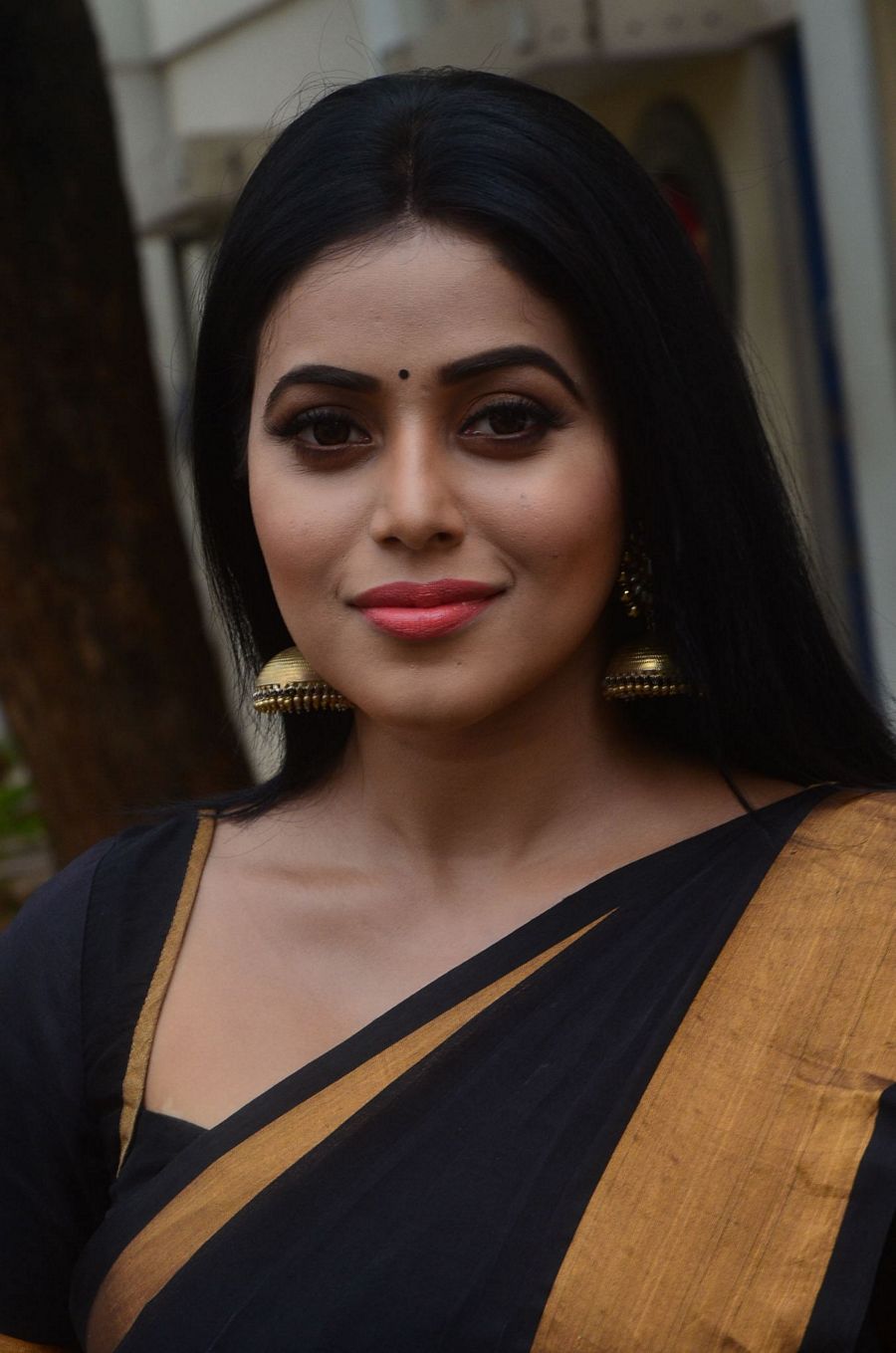 Actress Poorna New Saree Stills