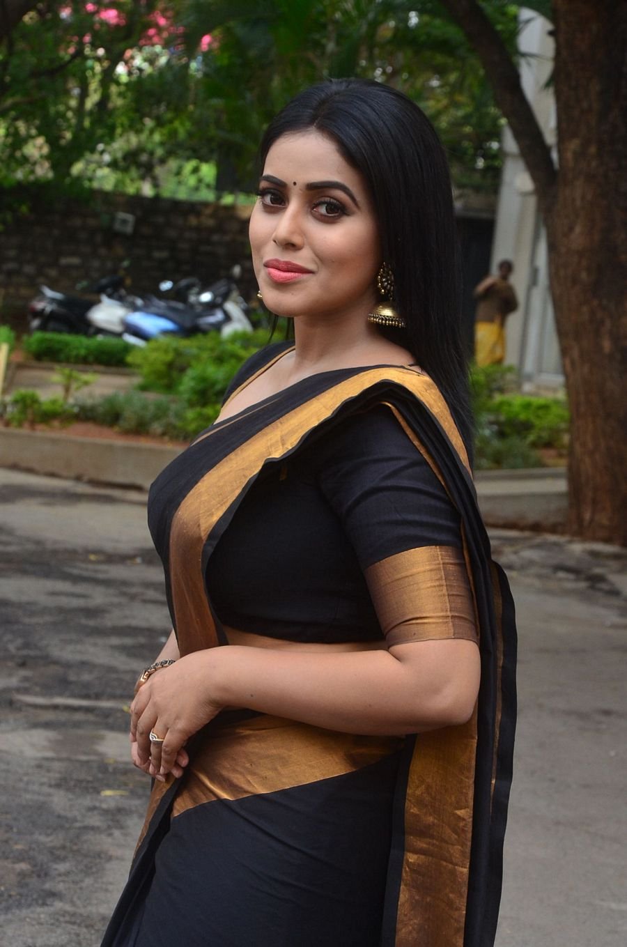 Actress Poorna New Saree Stills