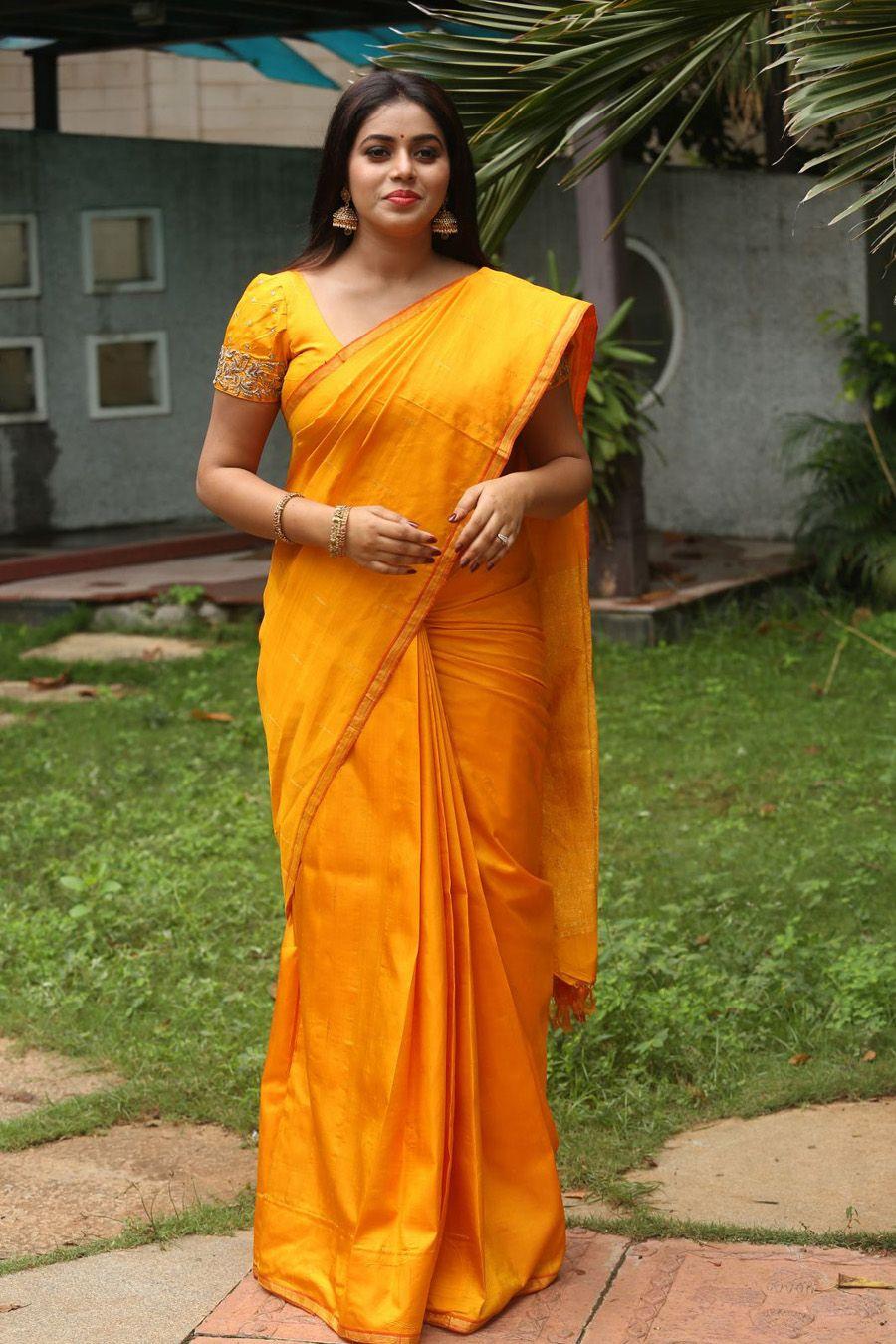 Actress Poorna Saree Photos