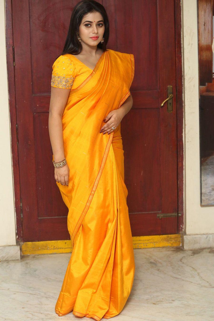 Actress Poorna Saree Photos