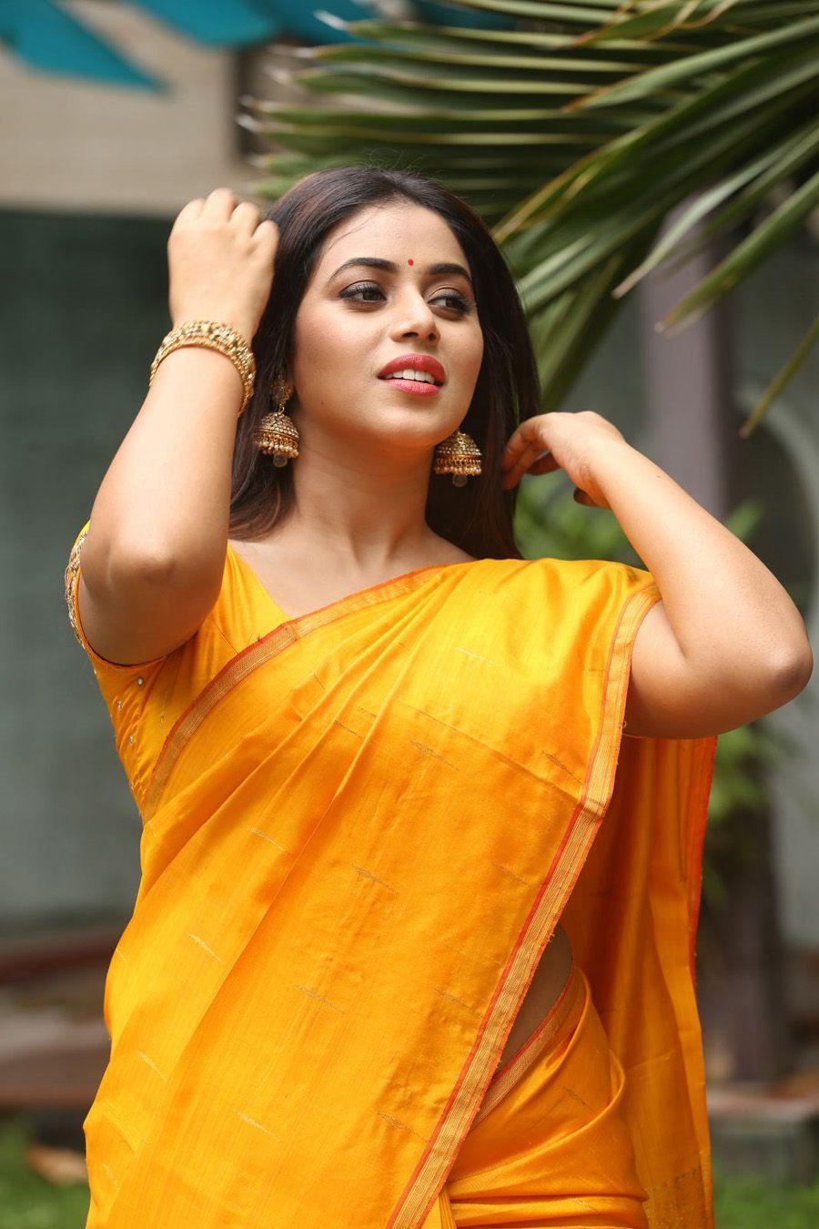 Actress Poorna Saree Photos