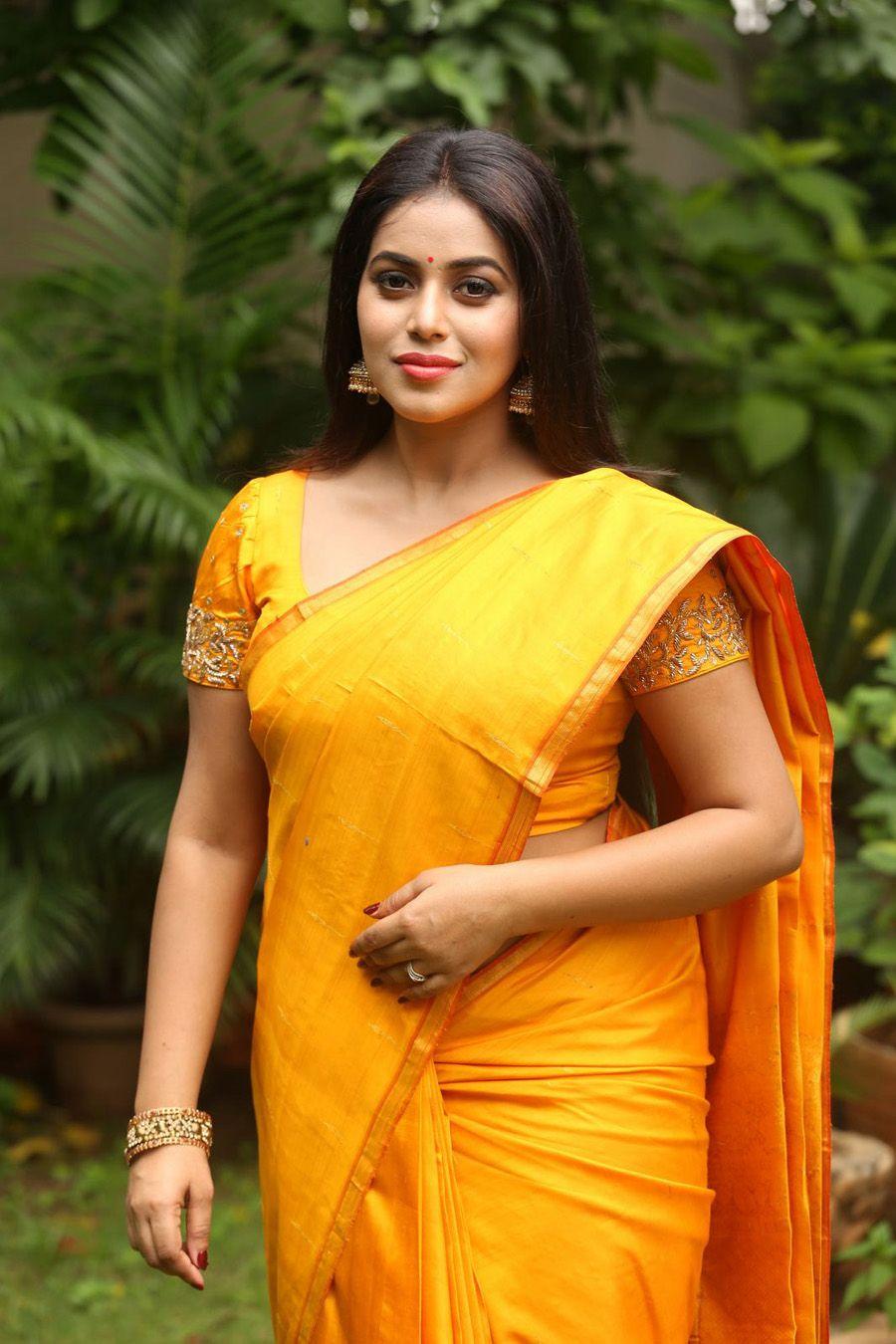 Actress Poorna Saree Photos