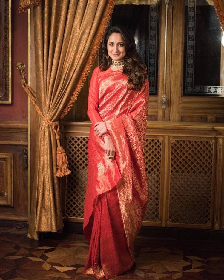 Actress Pragya Jaiswal Latest Stills in Red Saree