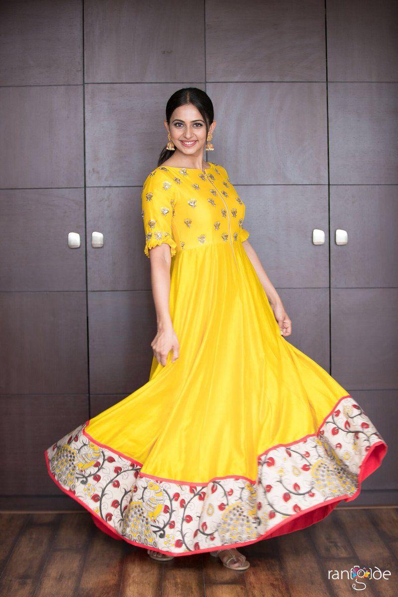 Actress Rakul Preet Singh Latest Half Saree Stills