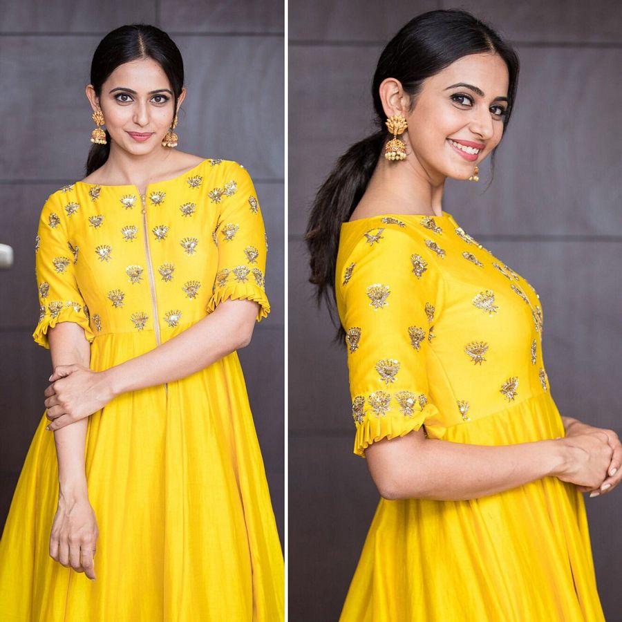 Actress Rakul Preet Singh Latest Half Saree Stills