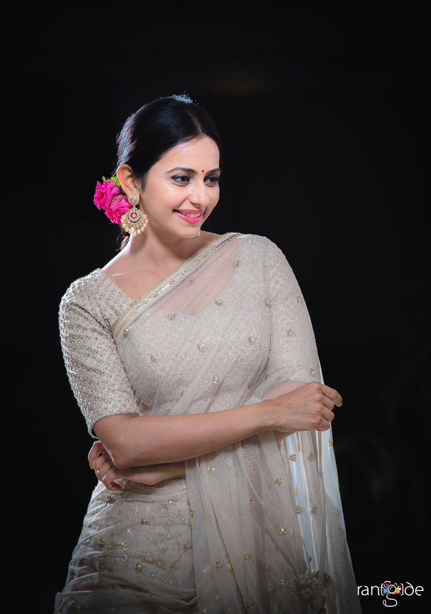 Actress Rakul Preet Singh Latest Half Saree Stills