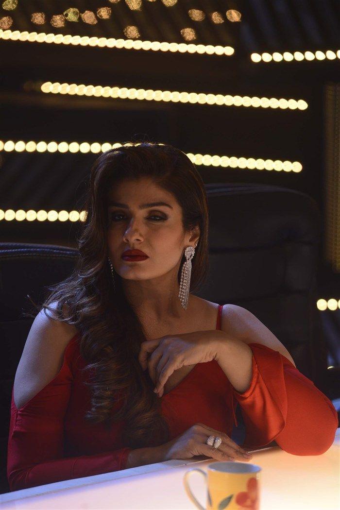 Actress Raveena Tandon Latest Photos in Red Dress