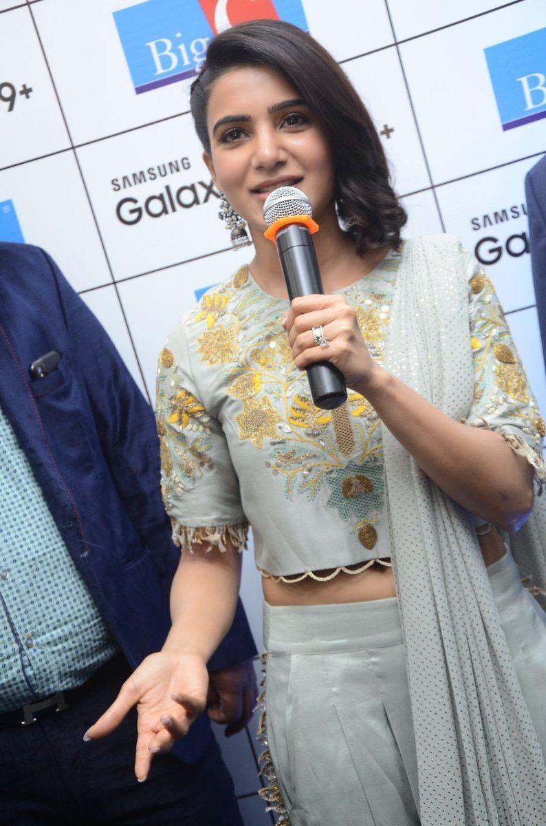 Actress Samantha Launched Samsung Galaxy S9 & Big C Showroom