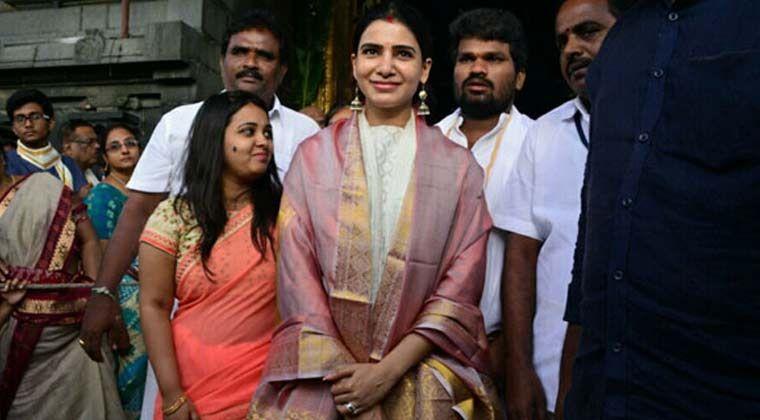 Actress Samantha Visit to Tirumala Temple Photos