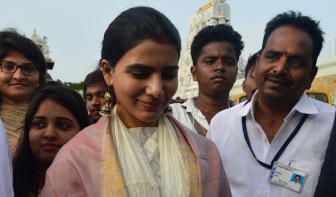 Actress Samantha Visit to Tirumala Temple Photos