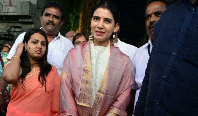 Actress Samantha Visit to Tirumala Temple Photos