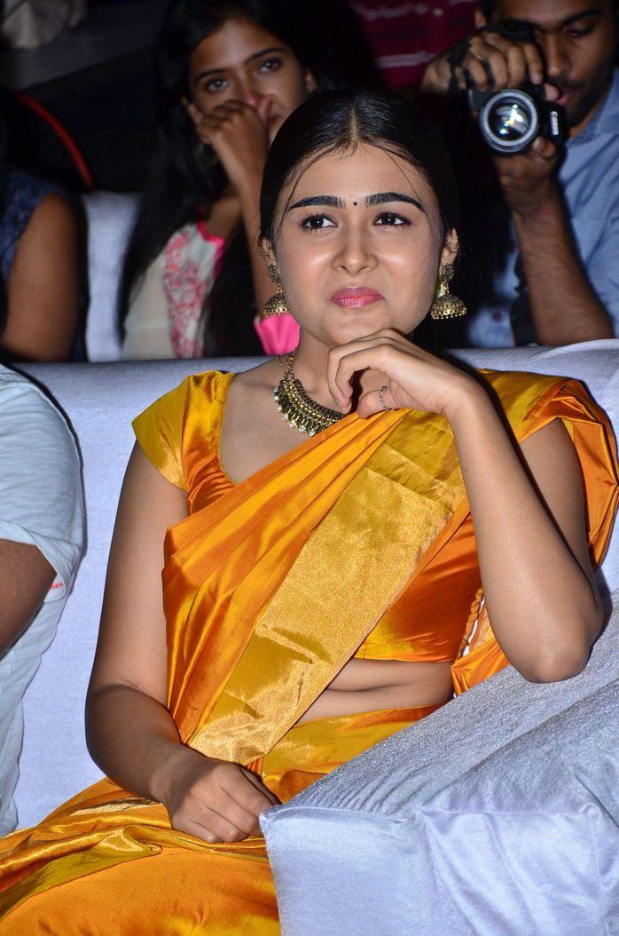 Actress Shalini Pandey Latest Yellow Saree Photos