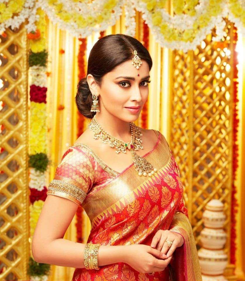 Actress Shriya Saran Latest Saree Photoshoot Stills