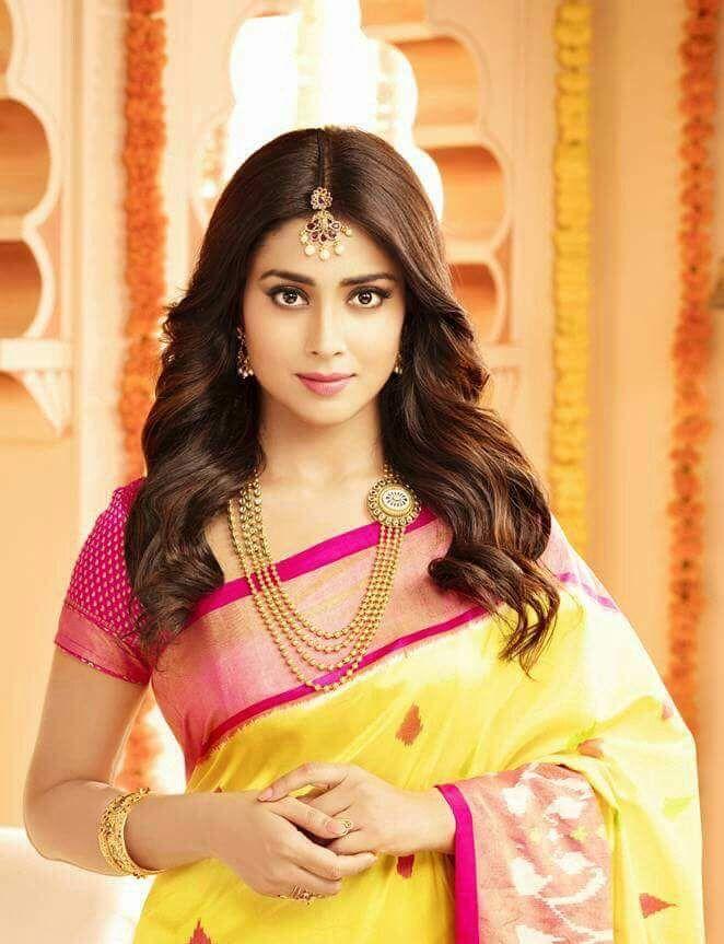 Actress Shriya Saran Latest Saree Photoshoot Stills