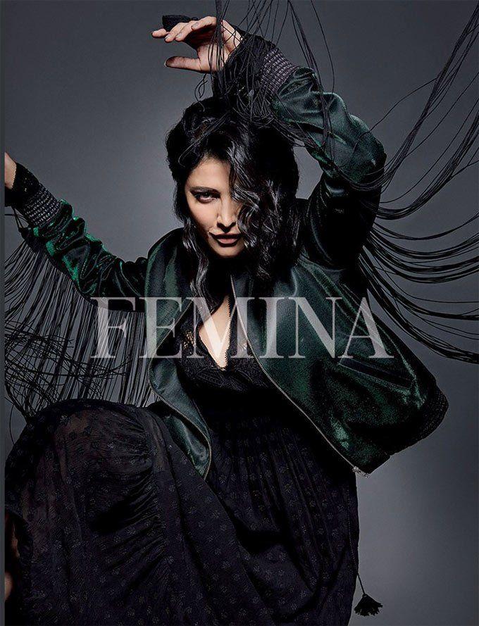 Actress Shruti Hassan poses for Femina India