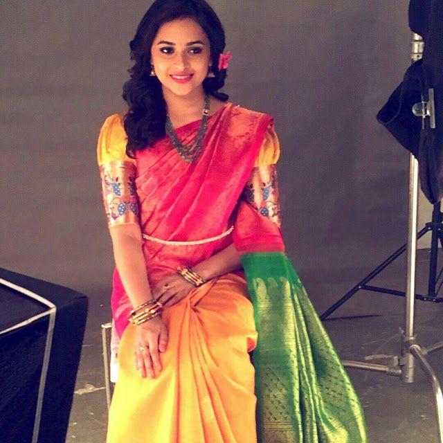 Actress Sri Divya Latest Stills in Saree