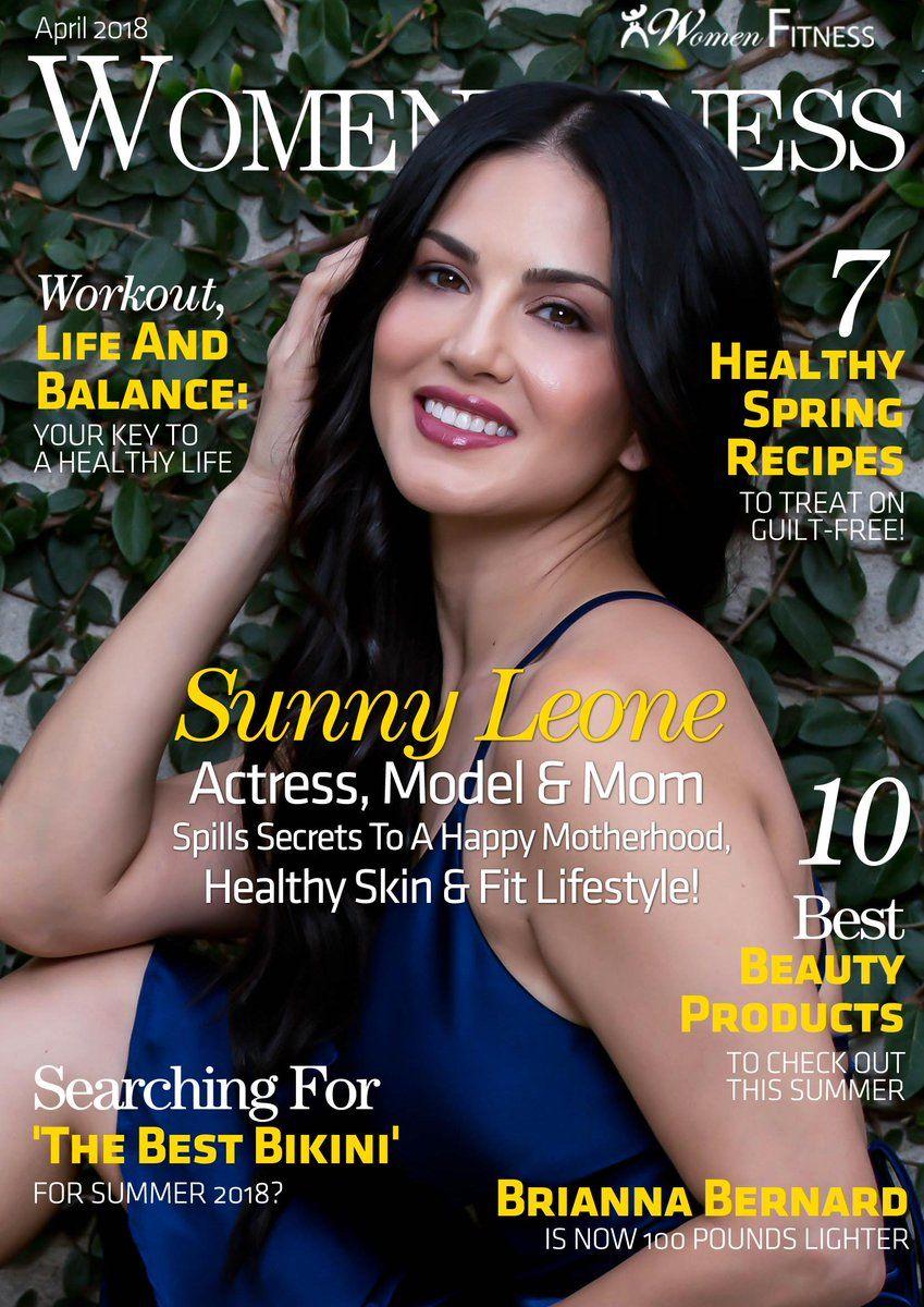 Actress Sunny Leone Latest cover poses for women fitness Mag!!