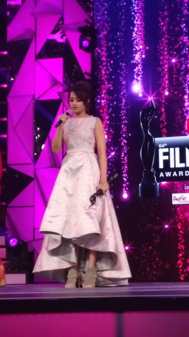 Actress Trisha at Filmfare Awards South 2017