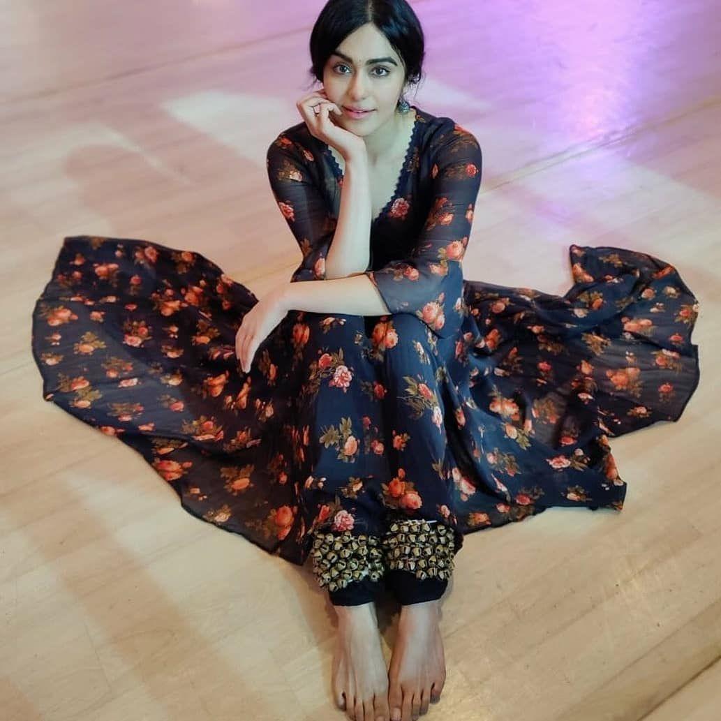 Adah Sharma getting ready for her Natyalaya performance