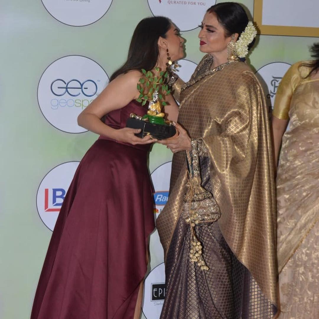 Adithi and Rekha at event