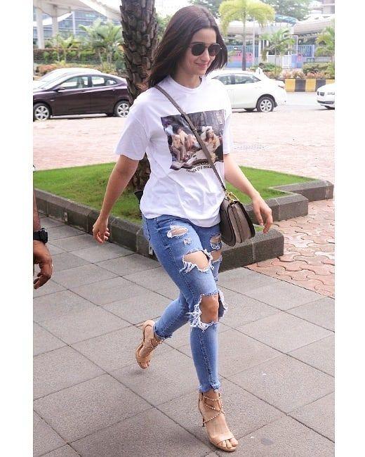 Alia Bhatt spotted outside her residence with security guards